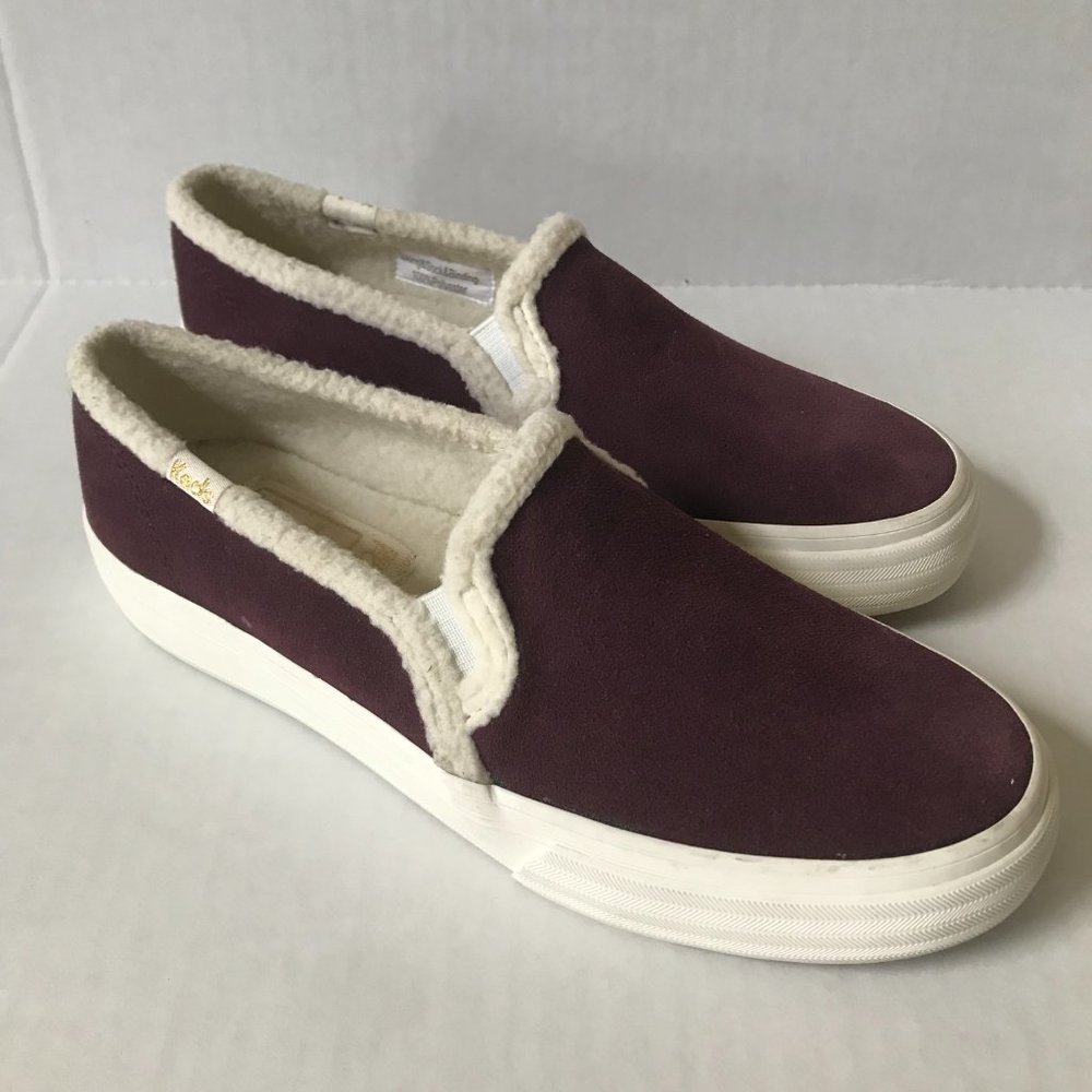 KEDS Suede Double Decker Burgundy NWOB Sz 5